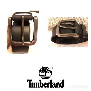 Timberland Men’s Black Leather Belt Size 36